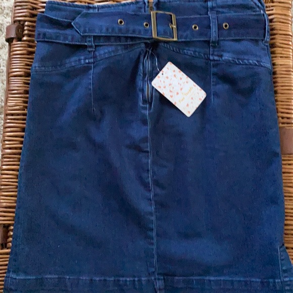 Free People Livin’ It Up Denim Skirt - Picture 4 of 10